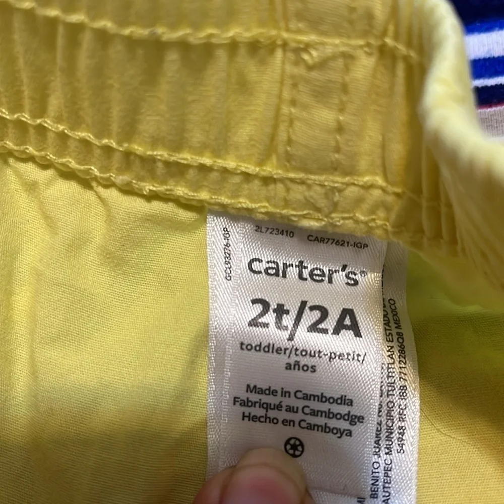 Carter's Yellow Toddler Shorts